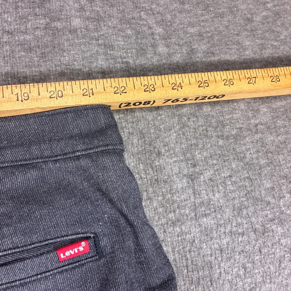 Levi's XX Chino Pants Standard Taper Mens 42x34 Gray Distressed Tech Office